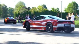 Cars & Coffee München 2019/ Drifts, Powerslides, Revs,/ Chiron, Stirling Moss, N-Largo, Agera X, P1
